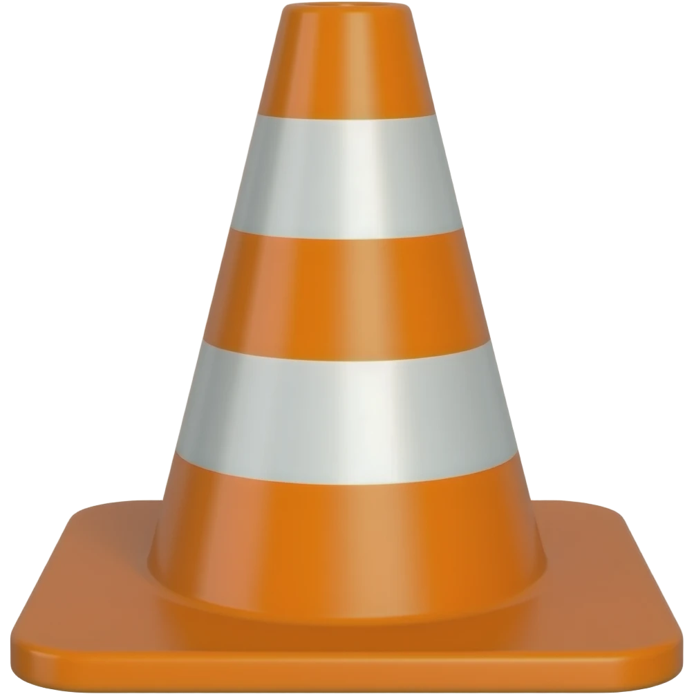 traffic cones emoji