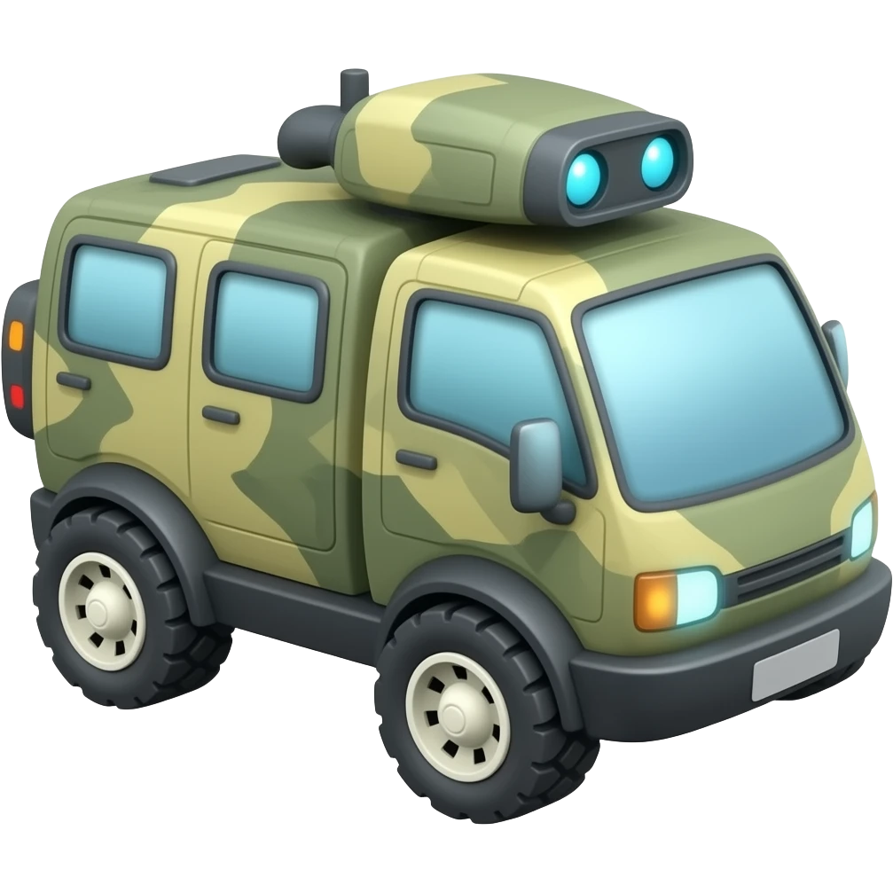Simply scifi flying robot military vehicle emoji