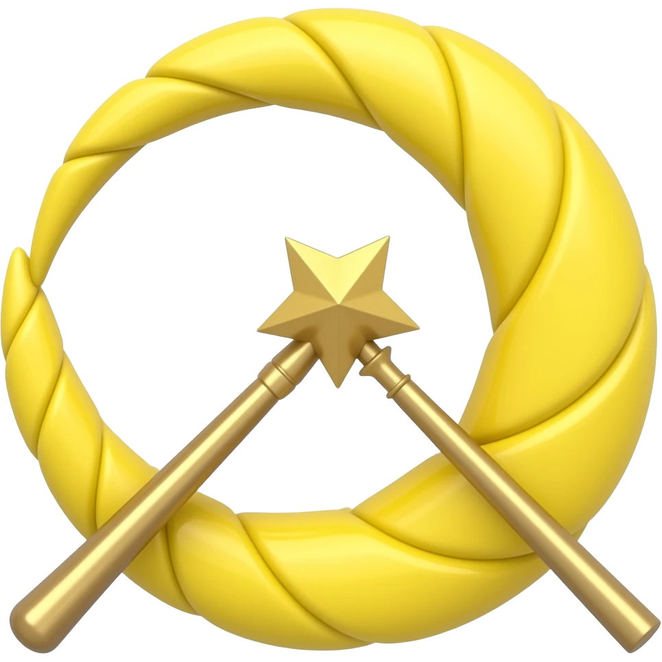 Yellow sailor moon wand emoji