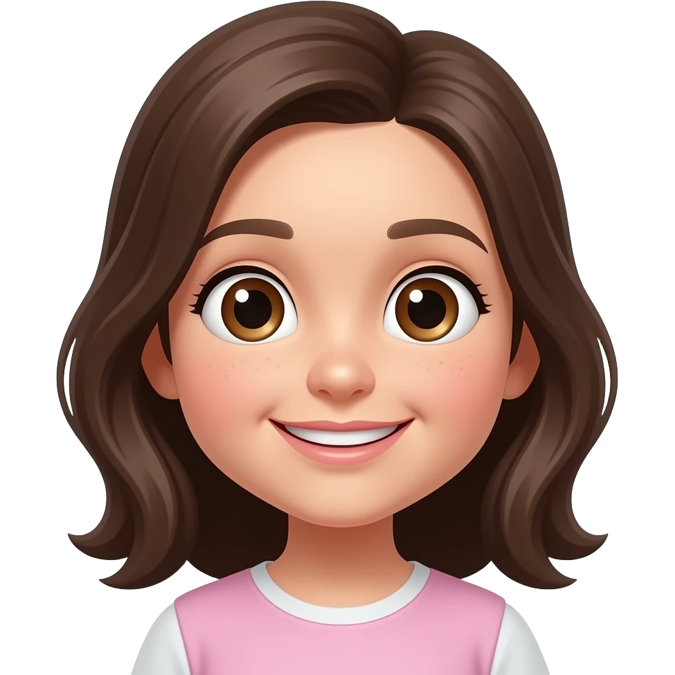 Make a super cute girl emoji