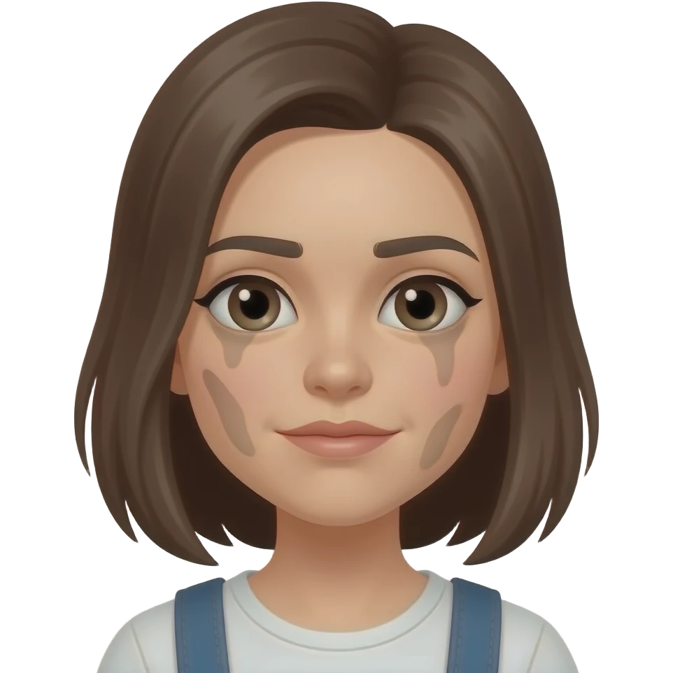 dirty face girl emoji