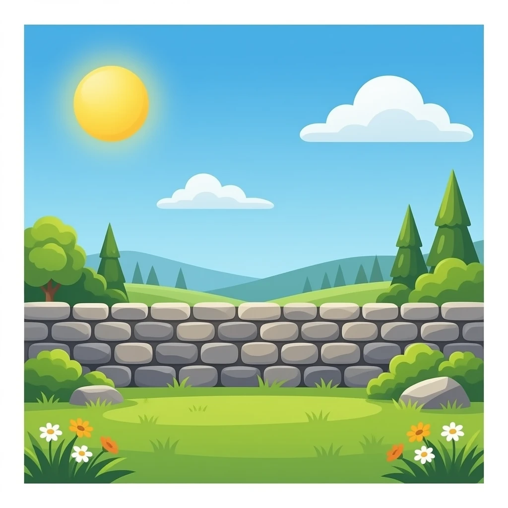 Only stone wall emoji