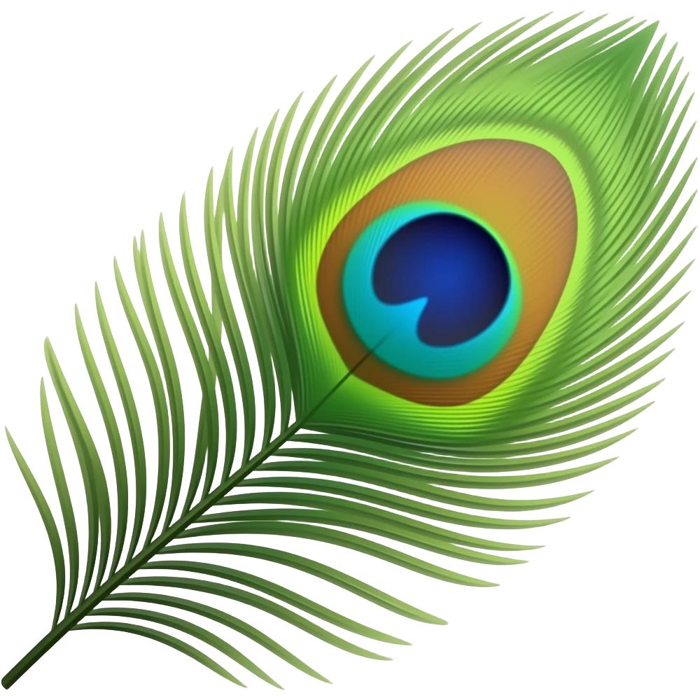 Peacock feathers emoji
