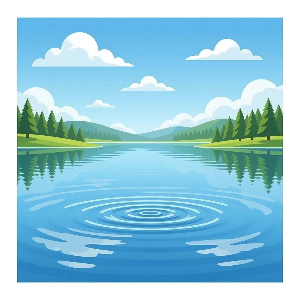 Ripple on a water emoji