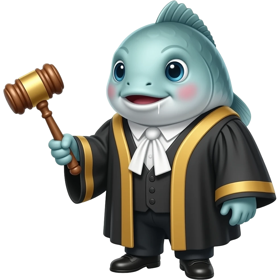 generate emoji of a tilapia fish judge Fisheries and aquaculture law emoji