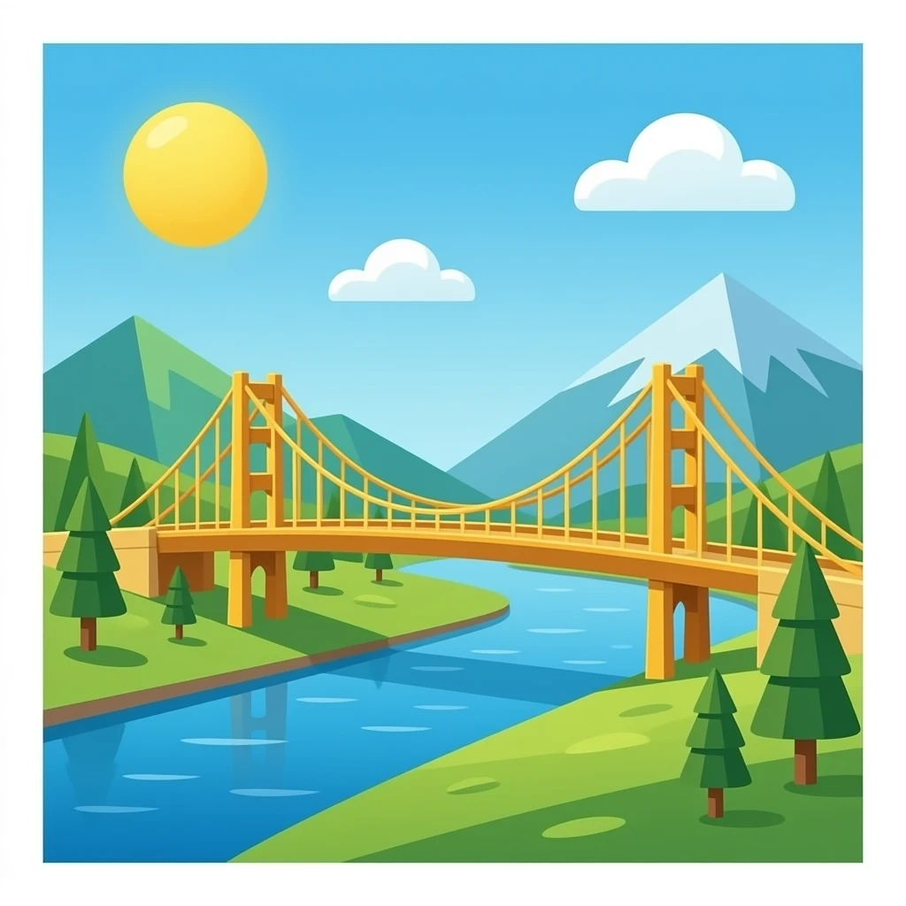 Golden Bridge emoji