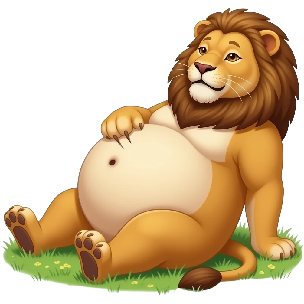 Make this Lioness get stuffed,her belly will so big it would look like she has pregnancy bloating,dare to tickle that Lion girl’s bellybutton,her gut rumbling echoes loud so you can listen to that full tummy,Fat lioness rolls around. emoji