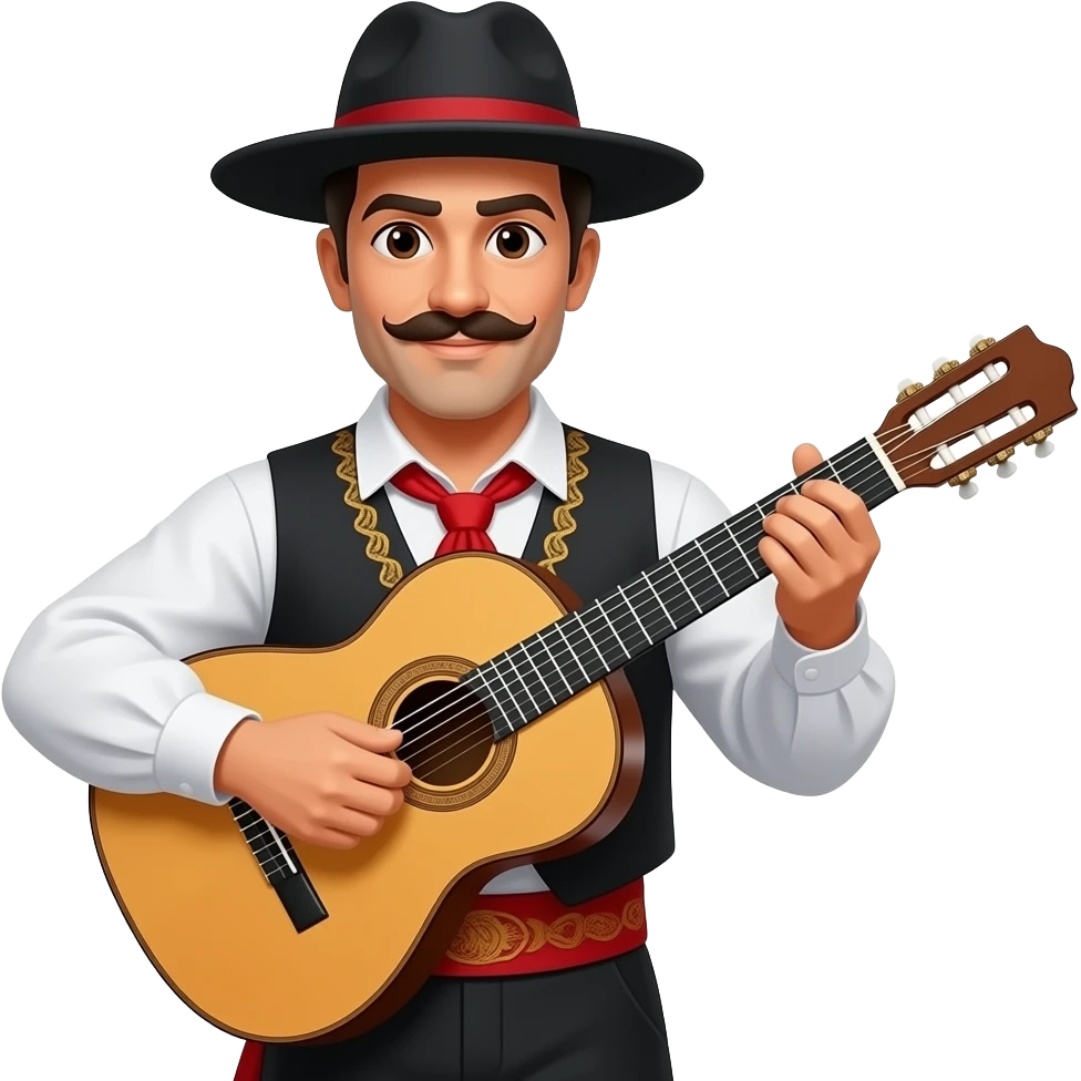 joueur de guithare flamenco emoji