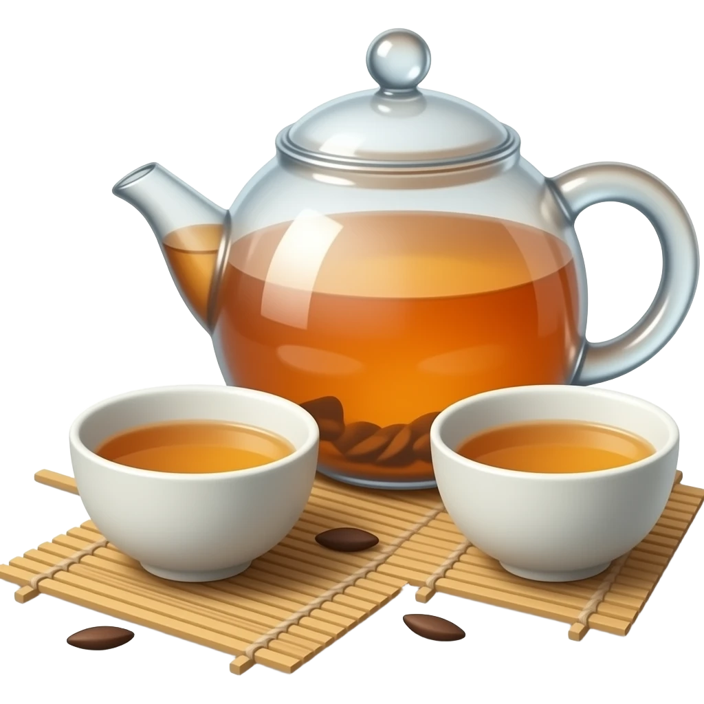 gongfu tea set emoji