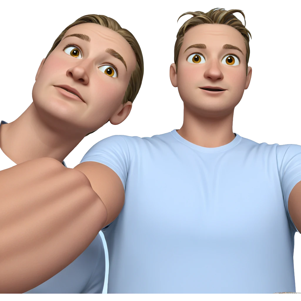 outdoor selfie with jewelry emoji