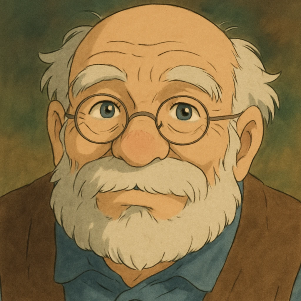 old man closeup face emoji