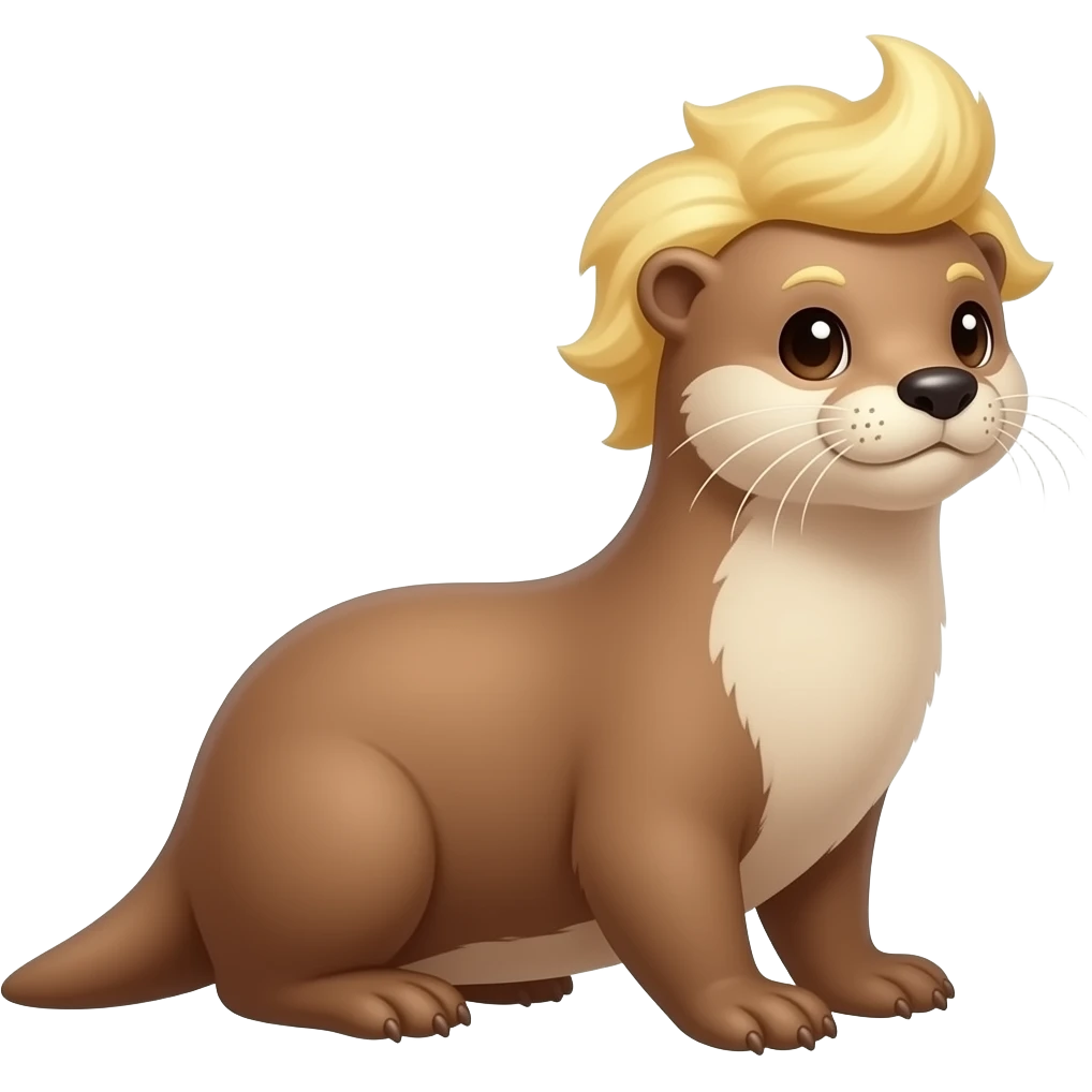 blonde otter emoji