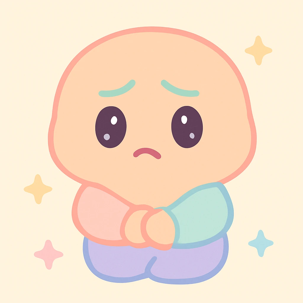 a character with furrowed brows, slightly pursed lips, and a resigned expression, suggesting stress about what's ahead but a willingness to adapt emoji