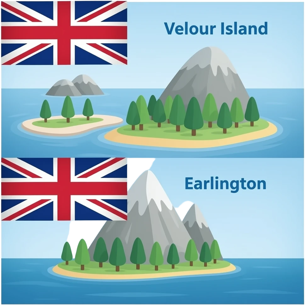Flags of the Valour, Velvet and Earlington Islands emoji