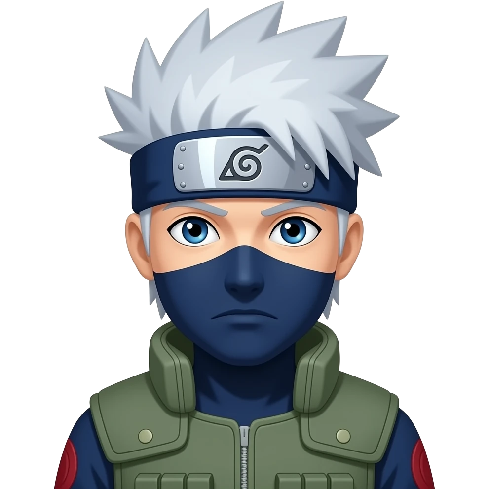 Make kakashi from naruto with 1000 year of death emoji