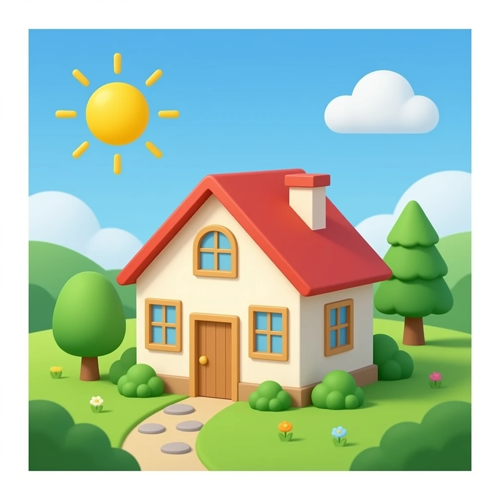 cute house emoji