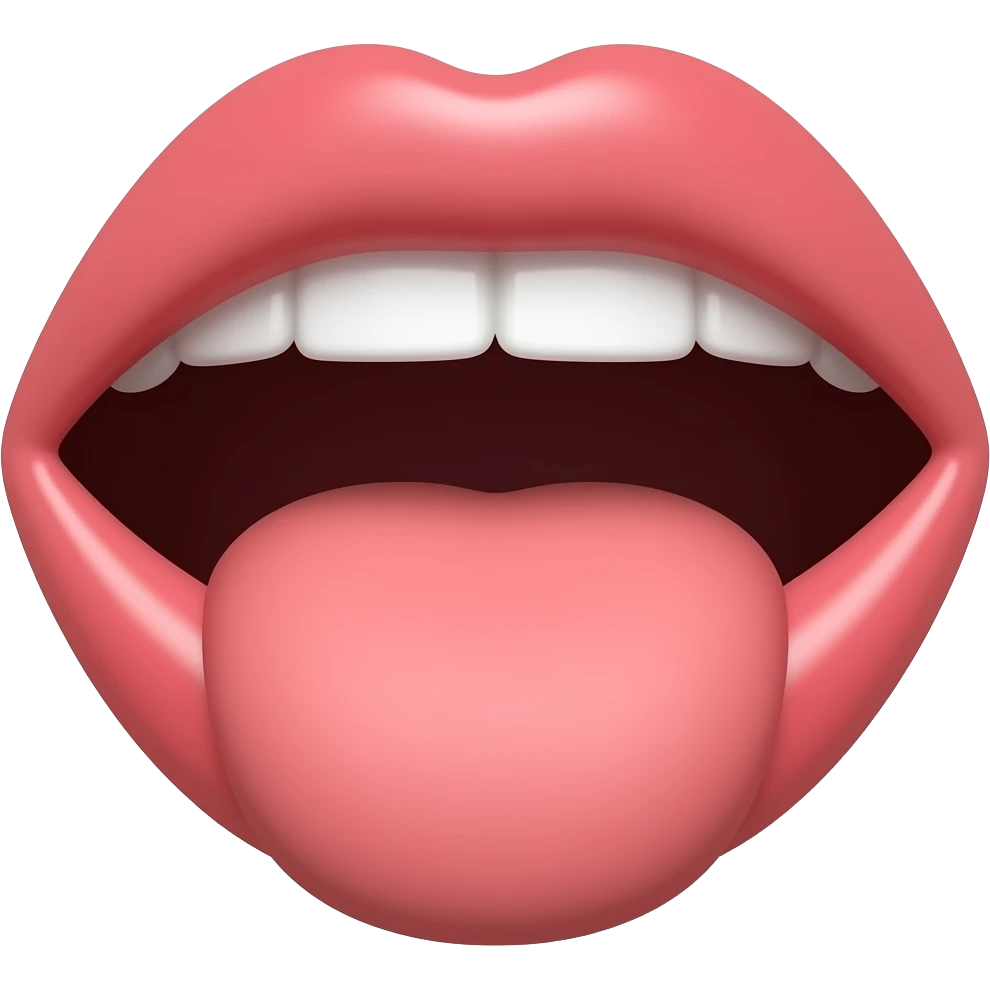 talking mouth emoji