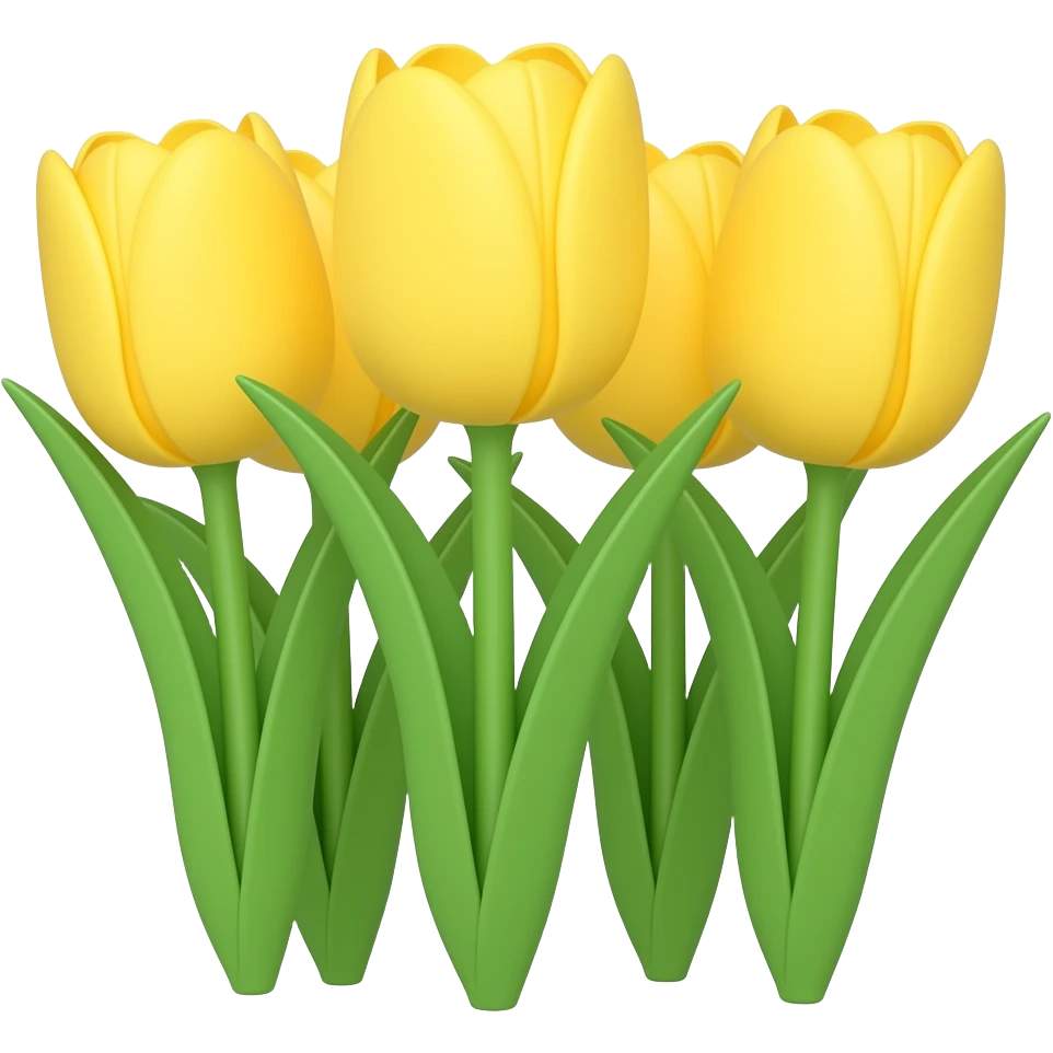 Yellow tuips emoji
