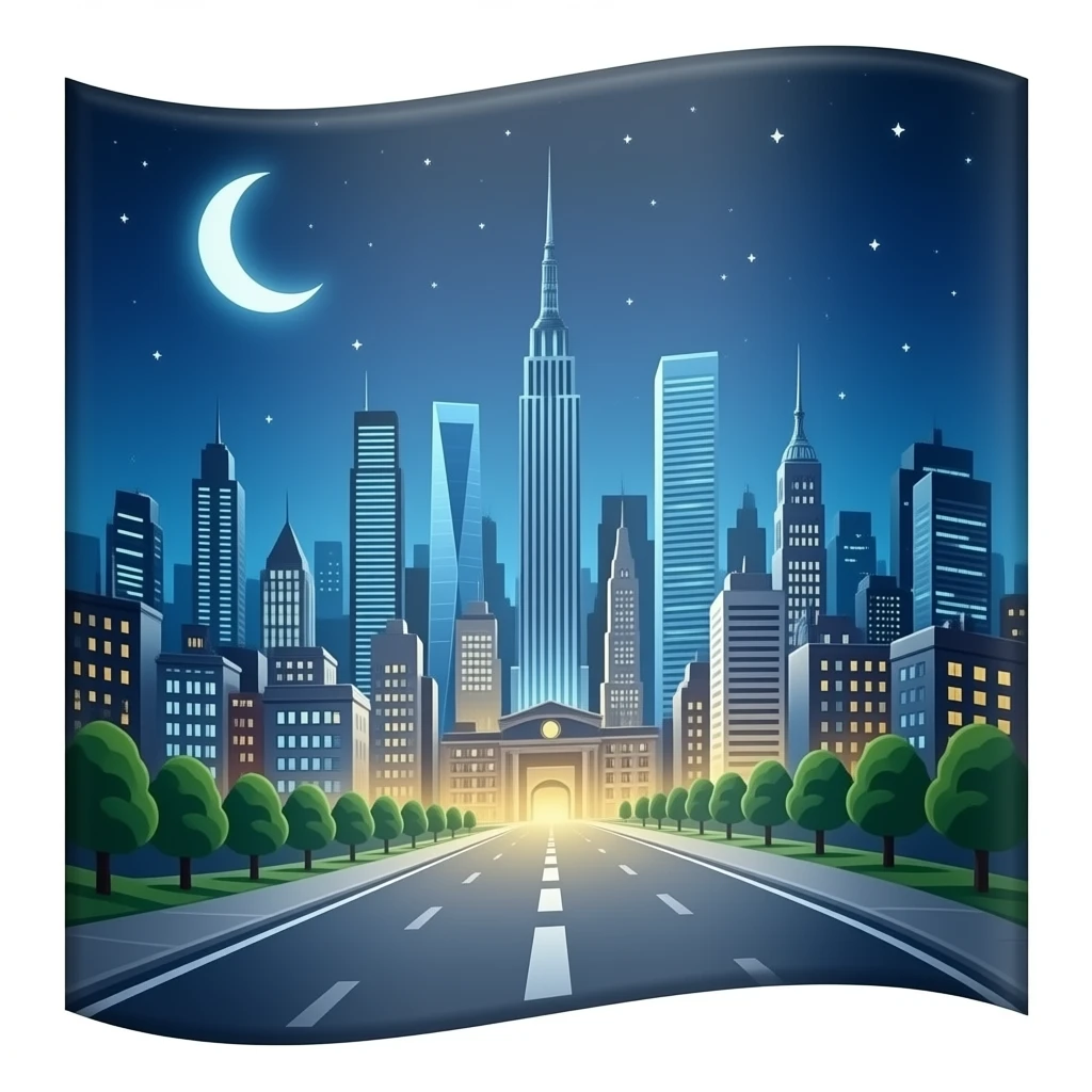 A flag imaginary underground city emoji