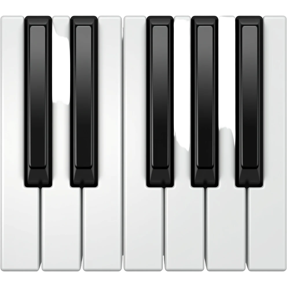 keys of a piano emoji