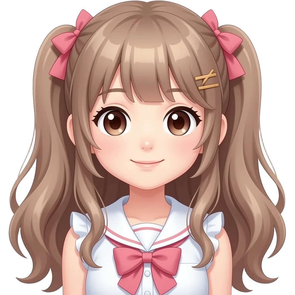 A beatiful anime girl emoji