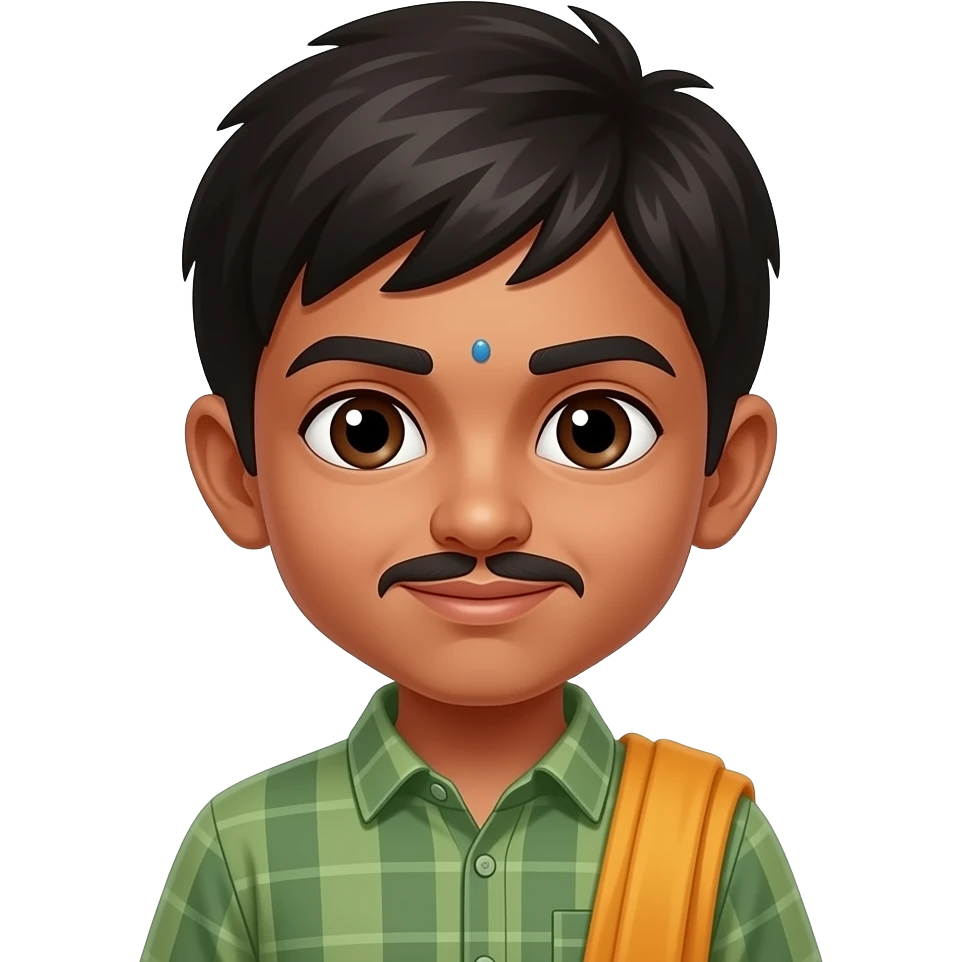 Black Ronnak kid indian emoji