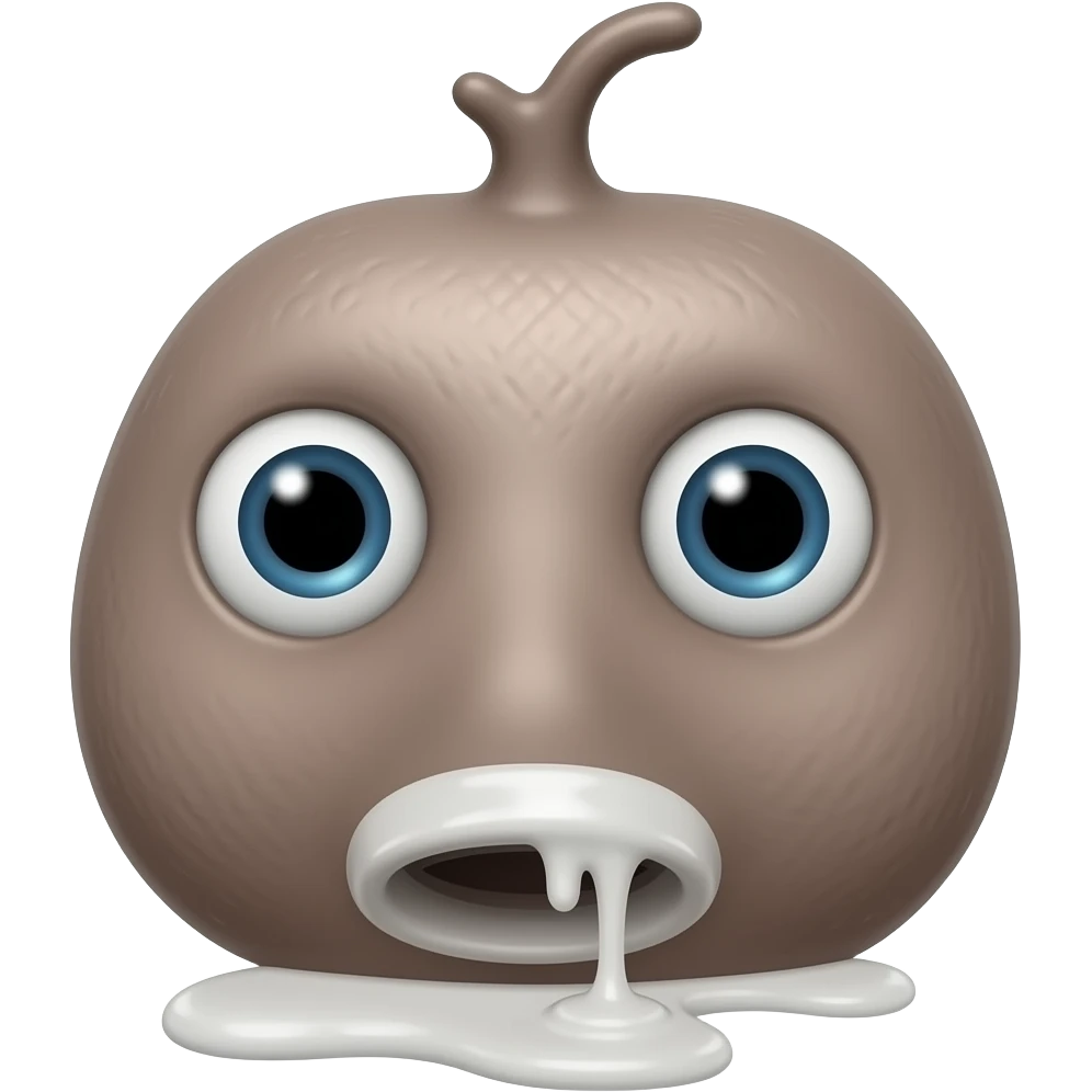 Gyatt with white stuff leaking out of it emoji