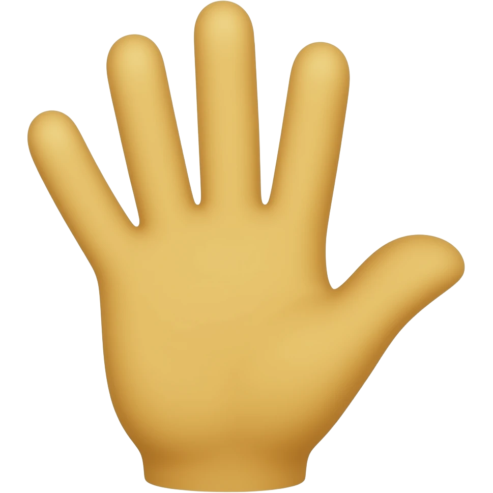 mano amarilla emoji