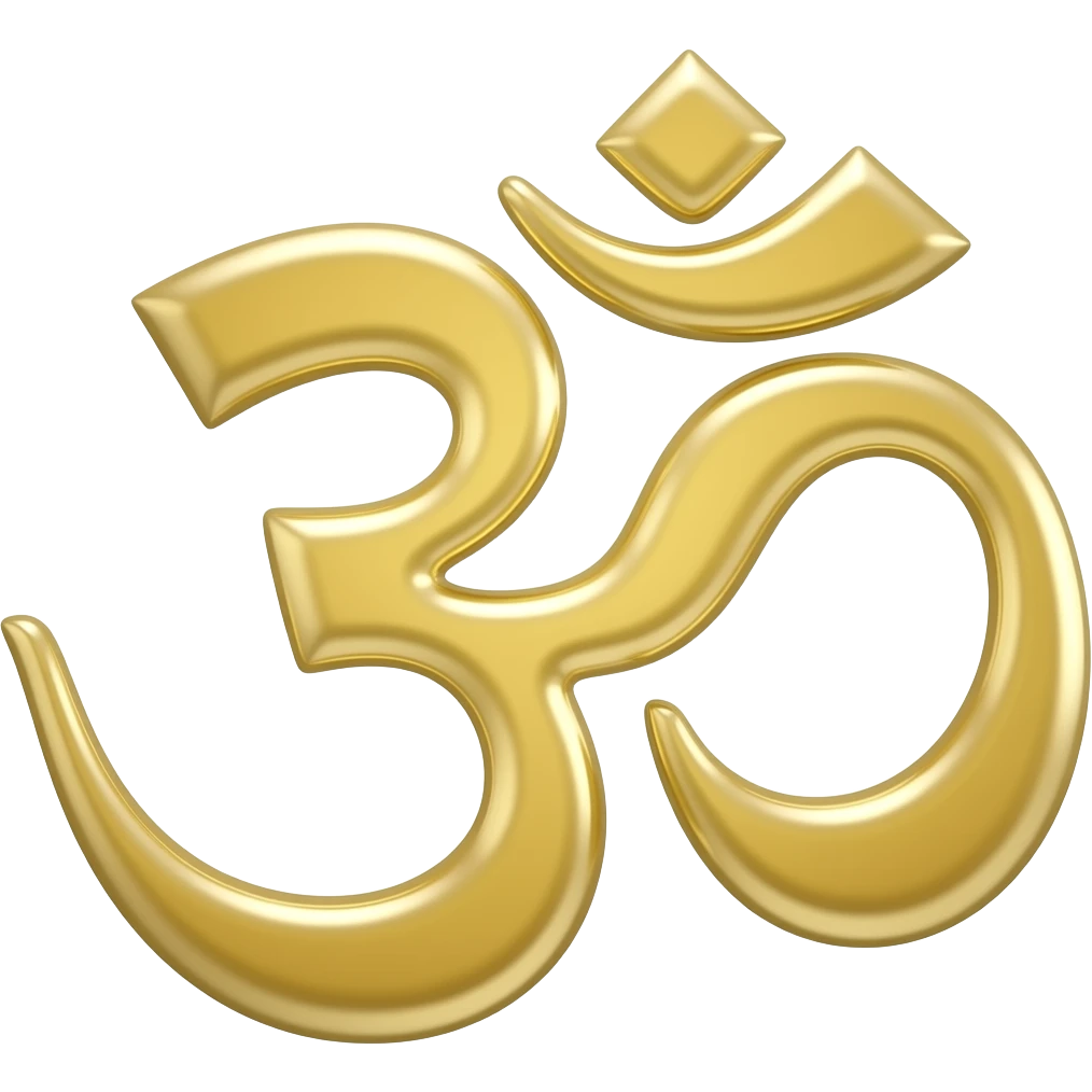 Tamil Om ௐ made of light emoji