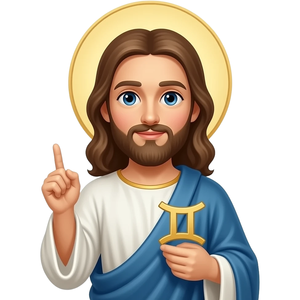 saint gemini emoji zodiac signs emoji