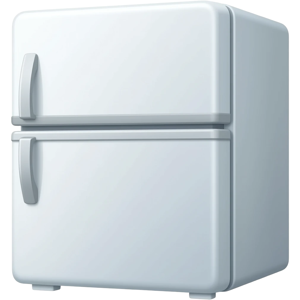 Flat and simplified refrigerator emoji