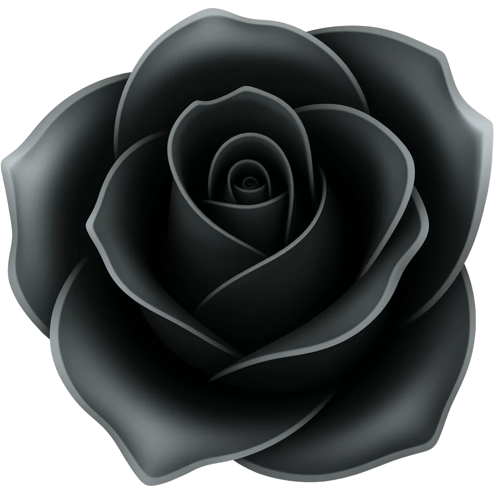 Black rose emoji