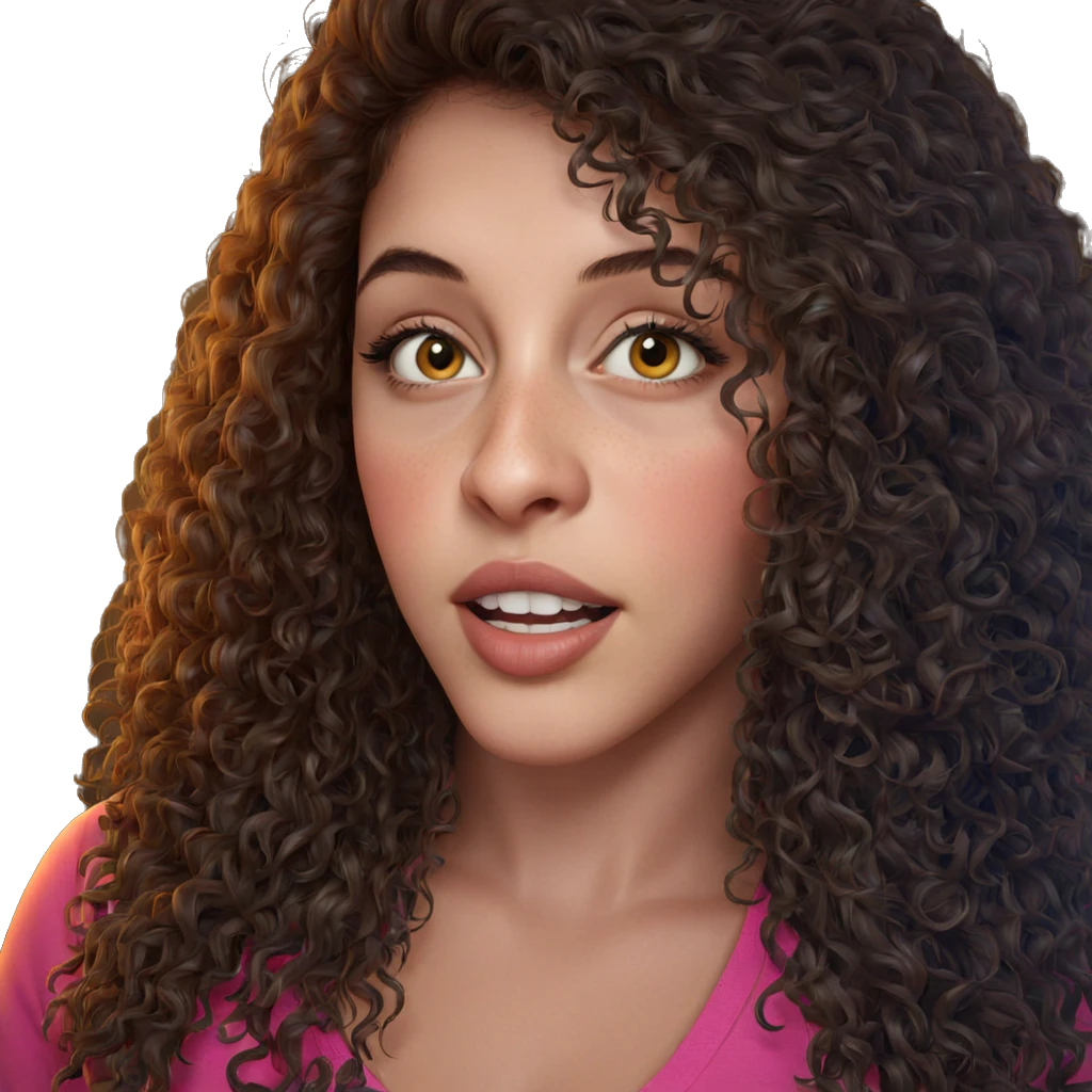 realistic portrait of girl emoji