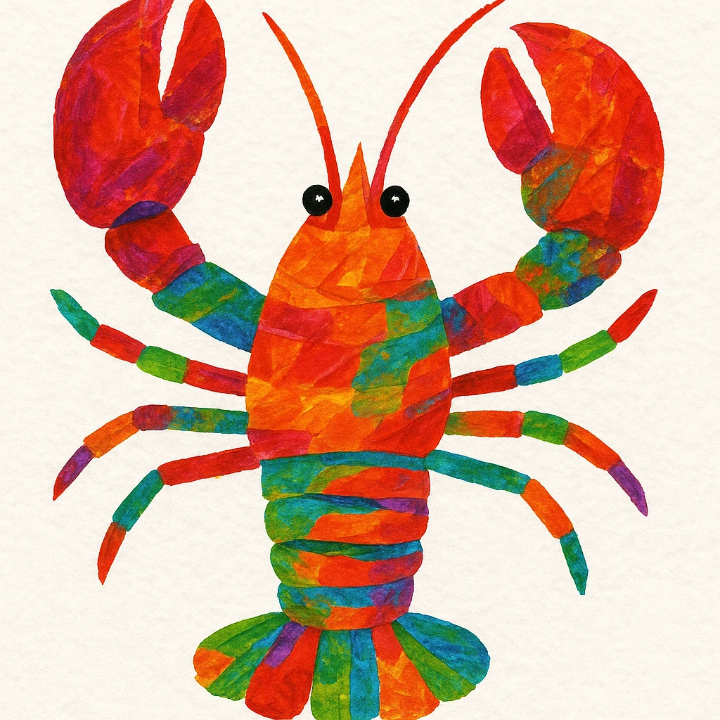 Eric carle lobster emoji