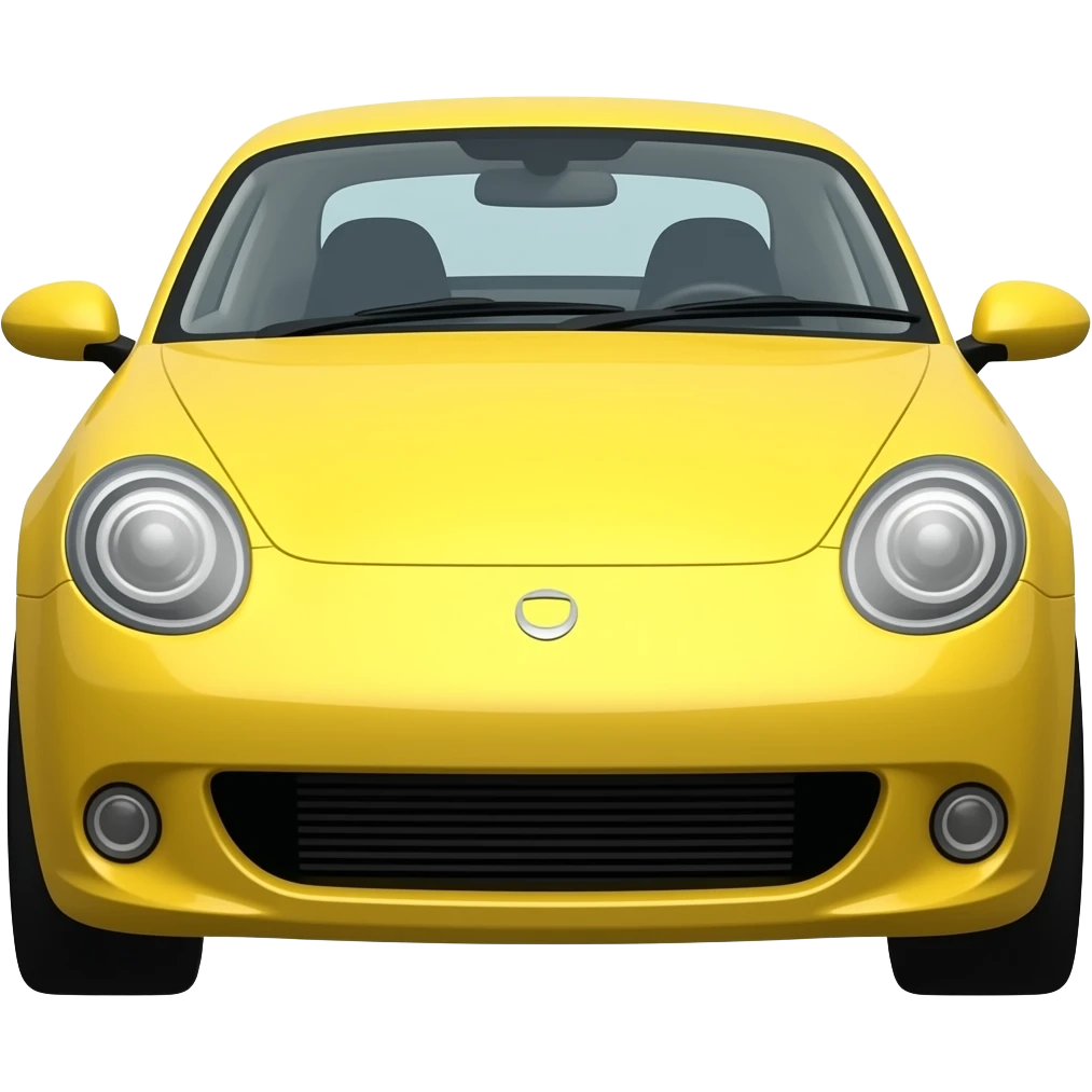 Supra car yellow emoji