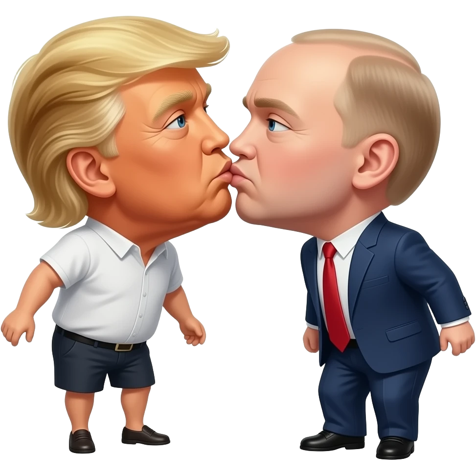 Trump kissing Putin’s ass emoji