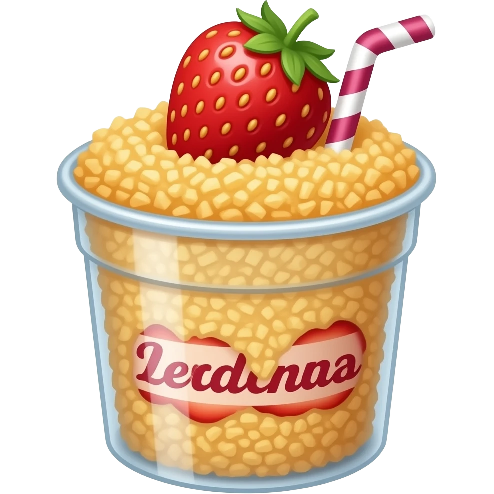 Kunafa strawberry cup emoji