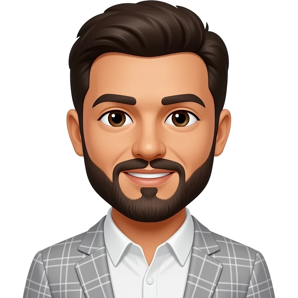 Cantante marroqui con bigote y perilla emoji