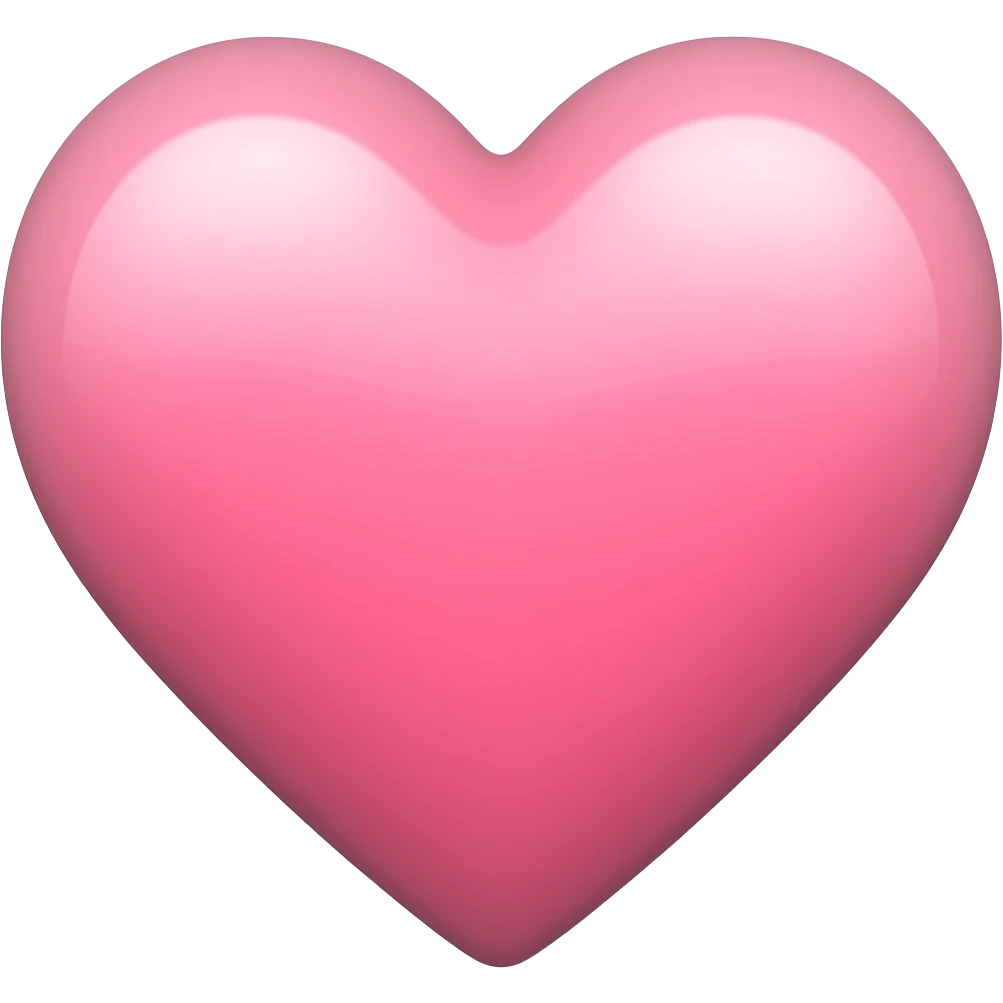 Corazón rosa pastel emoji