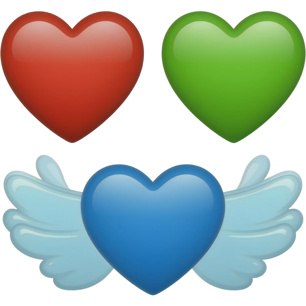 ❤️💚💙 emoji