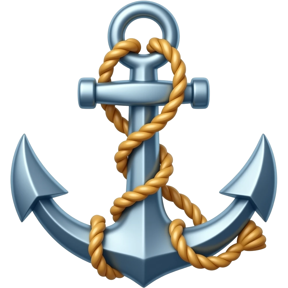 ⚓️ recreate this anchor emoji without rope. emoji