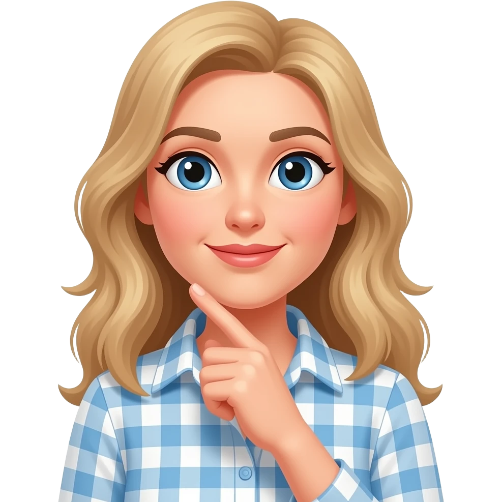 woman thinking about money goals emoji