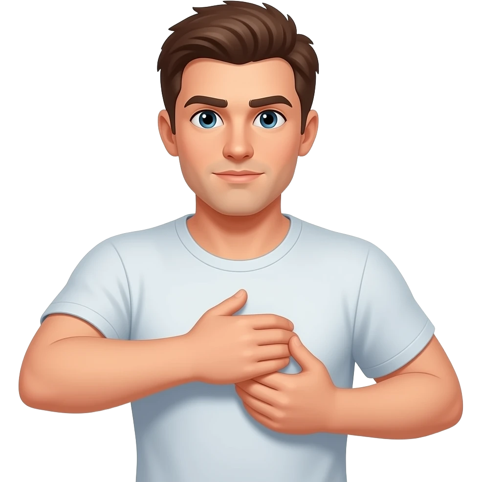 Guy squeezing his girls breast emoji