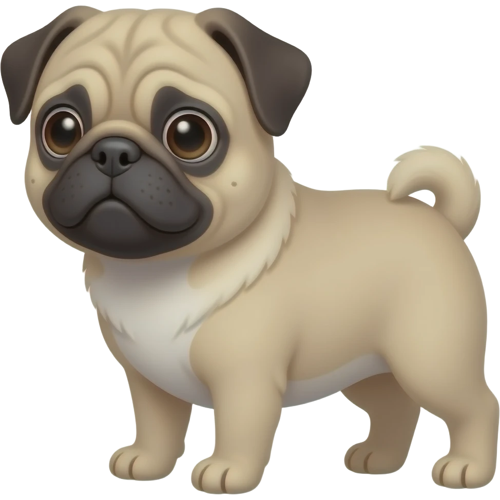 cute pug emoji
