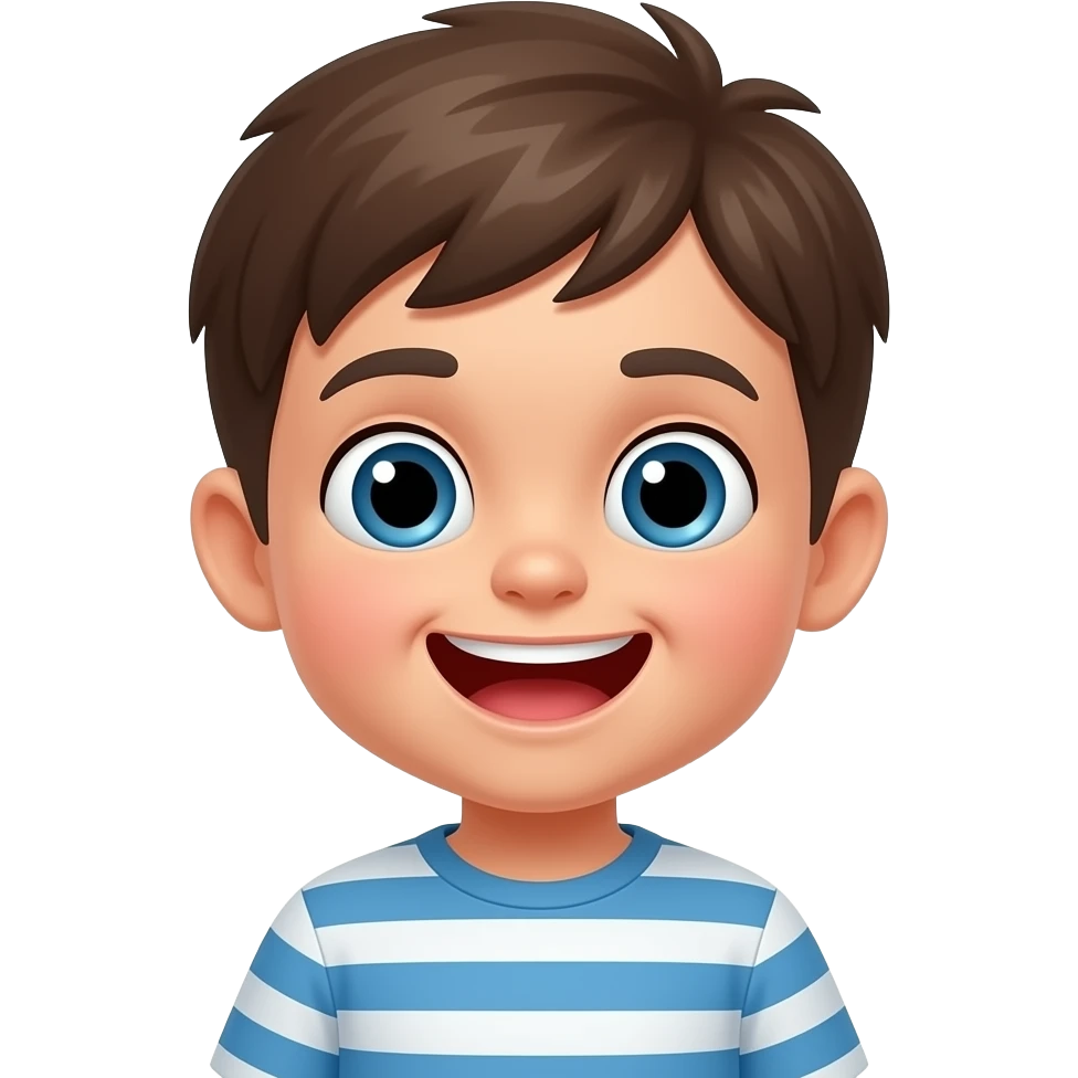 child making silly noises emoji