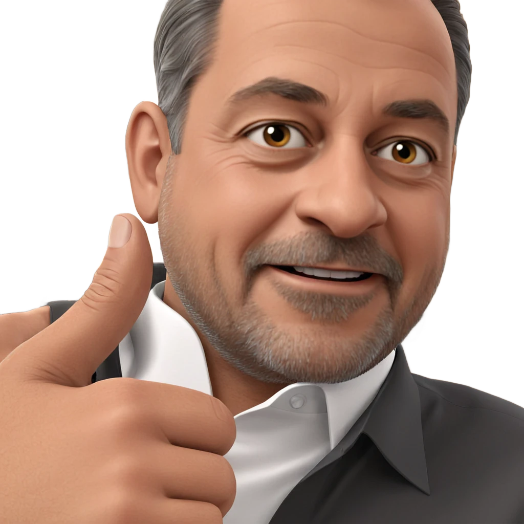 mature man in collared shirt emoji