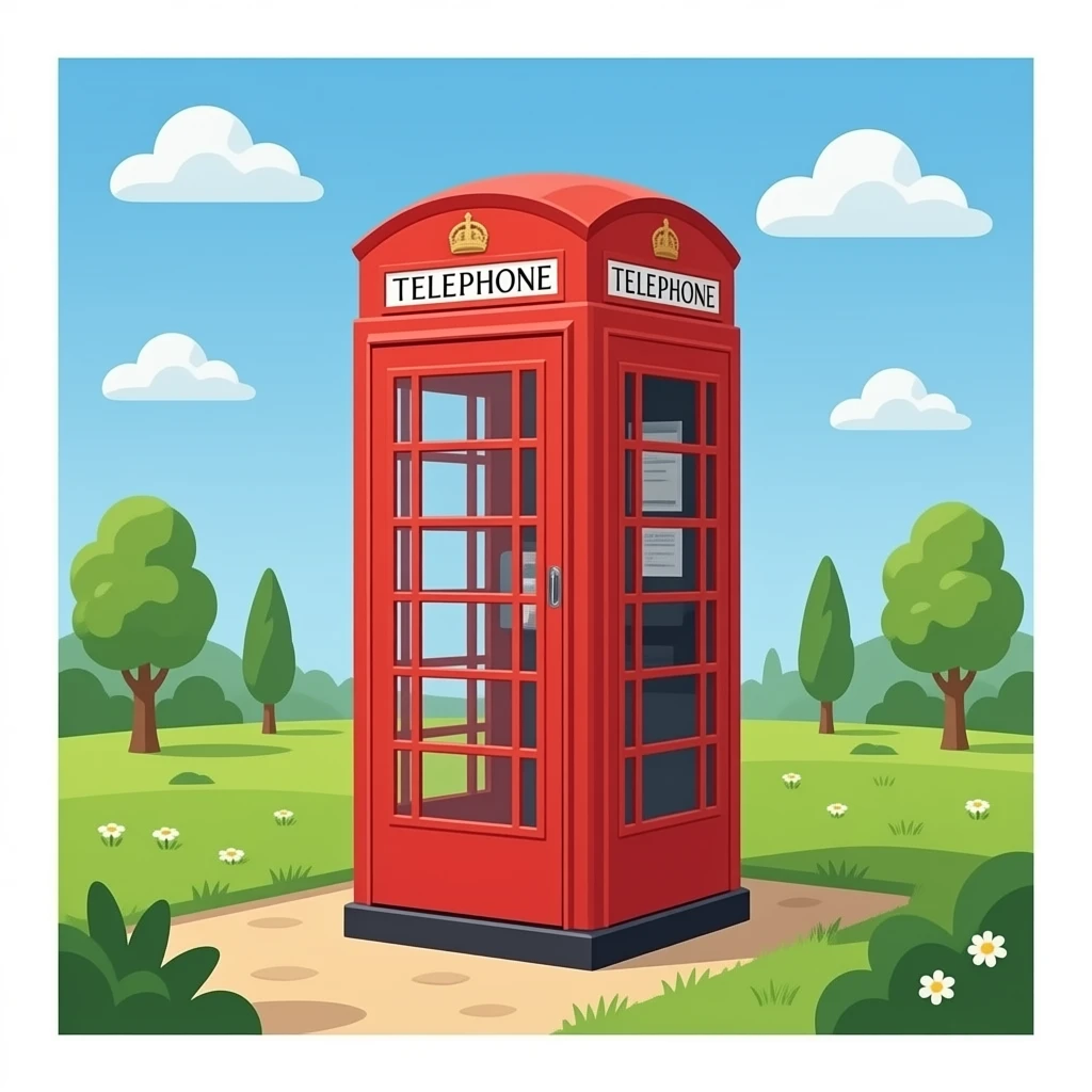London telephone booth like on Dr. Who. emoji