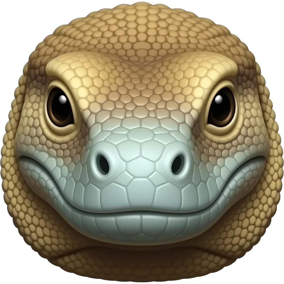 wise komodo dragon head emoji