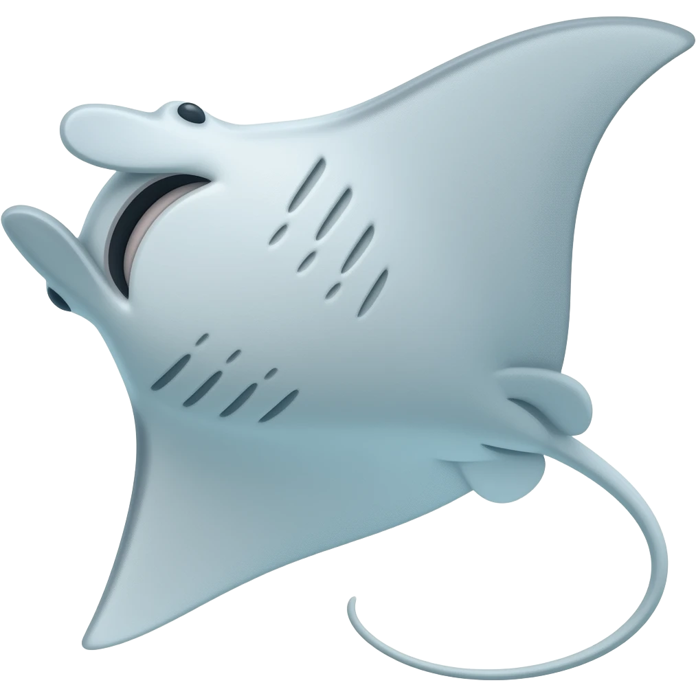 Raie manta emoji