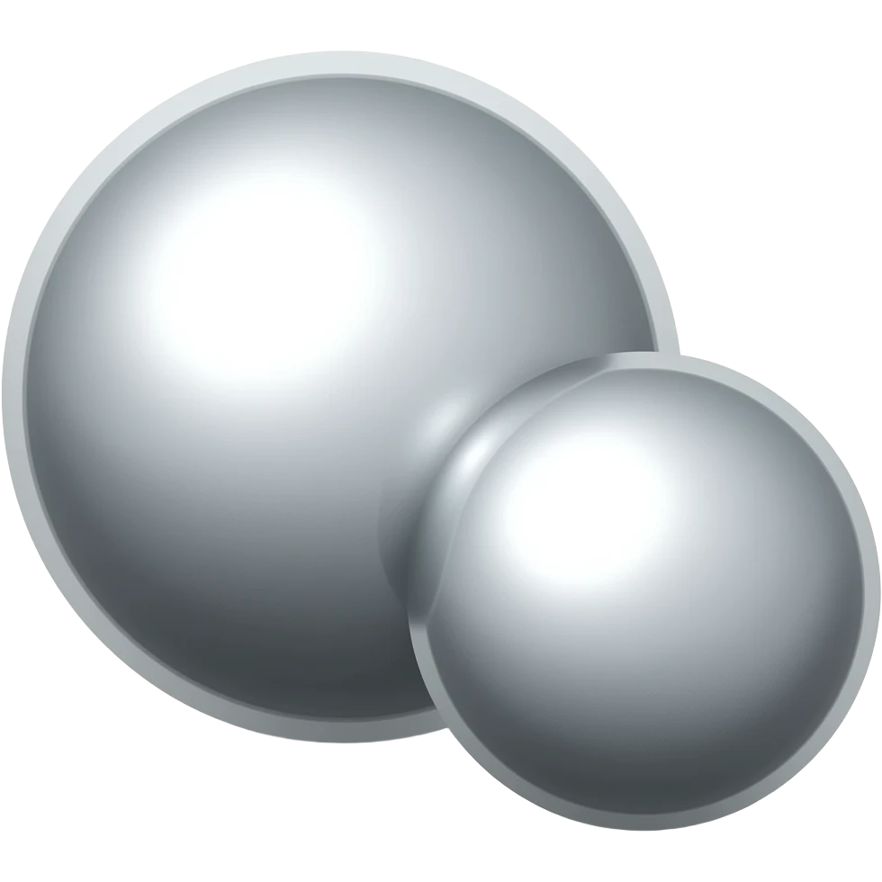 2 bolas de metal emoji